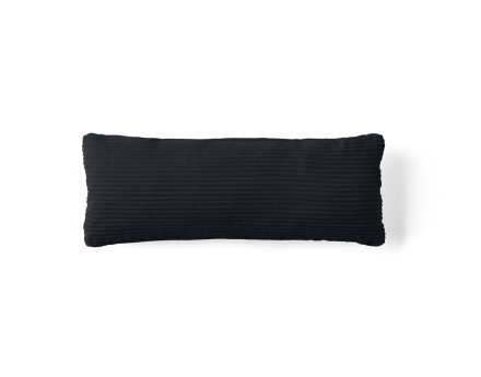 Coussin en velours côtelé 22x60 cm Onyx