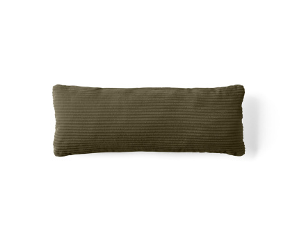 Coussin en velours côtelé 22x60 cm Onyx