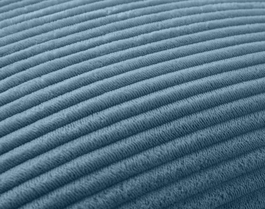 Coussin en velours côtelé 22x60 cm Onyx