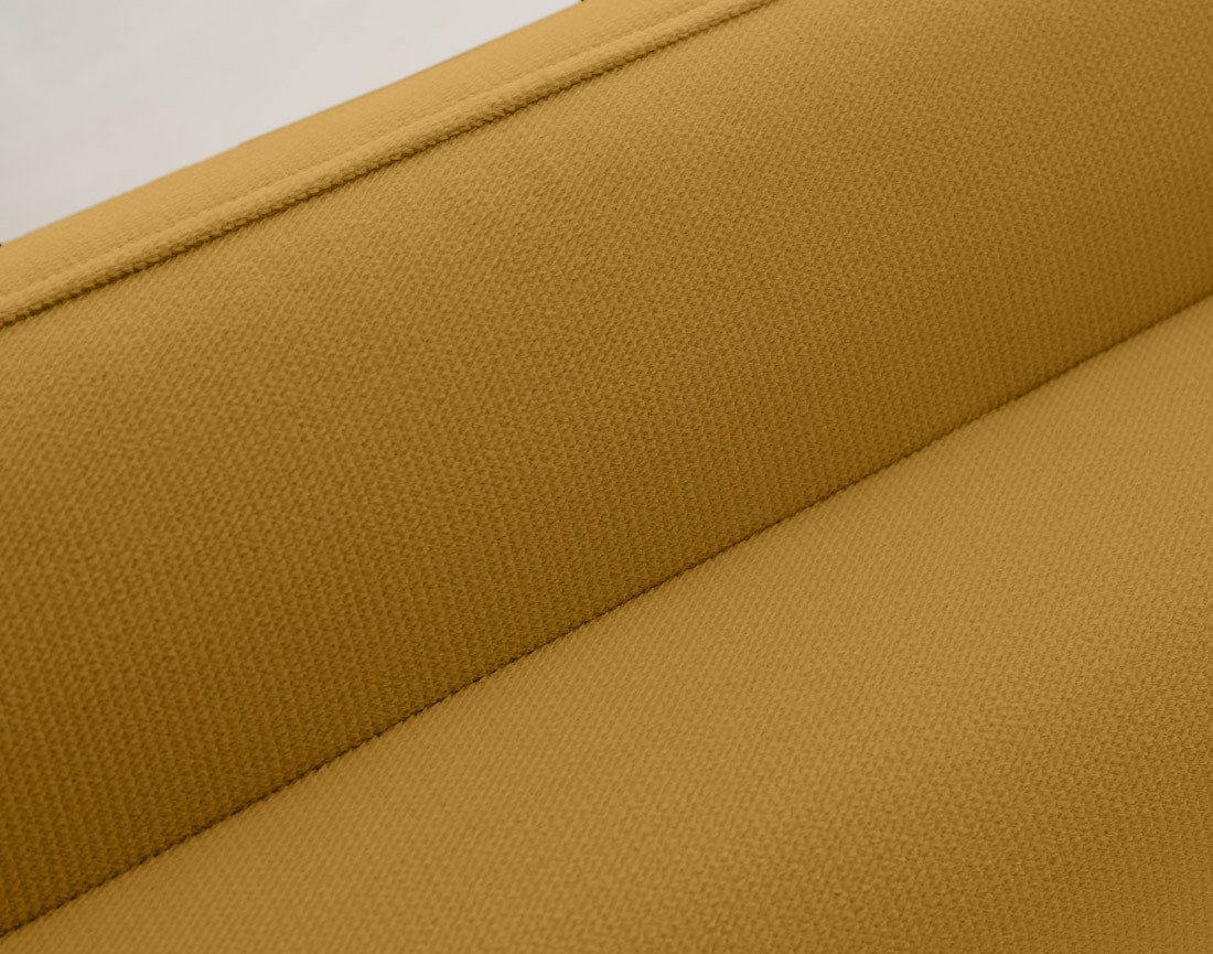 Canapé 2 places en velours pieds en bois Brooke