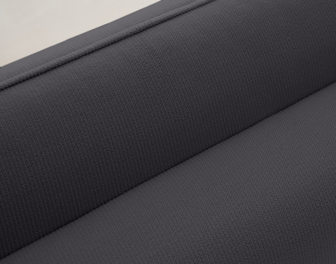 Canapé 2 places en velours pieds en bois Brooke