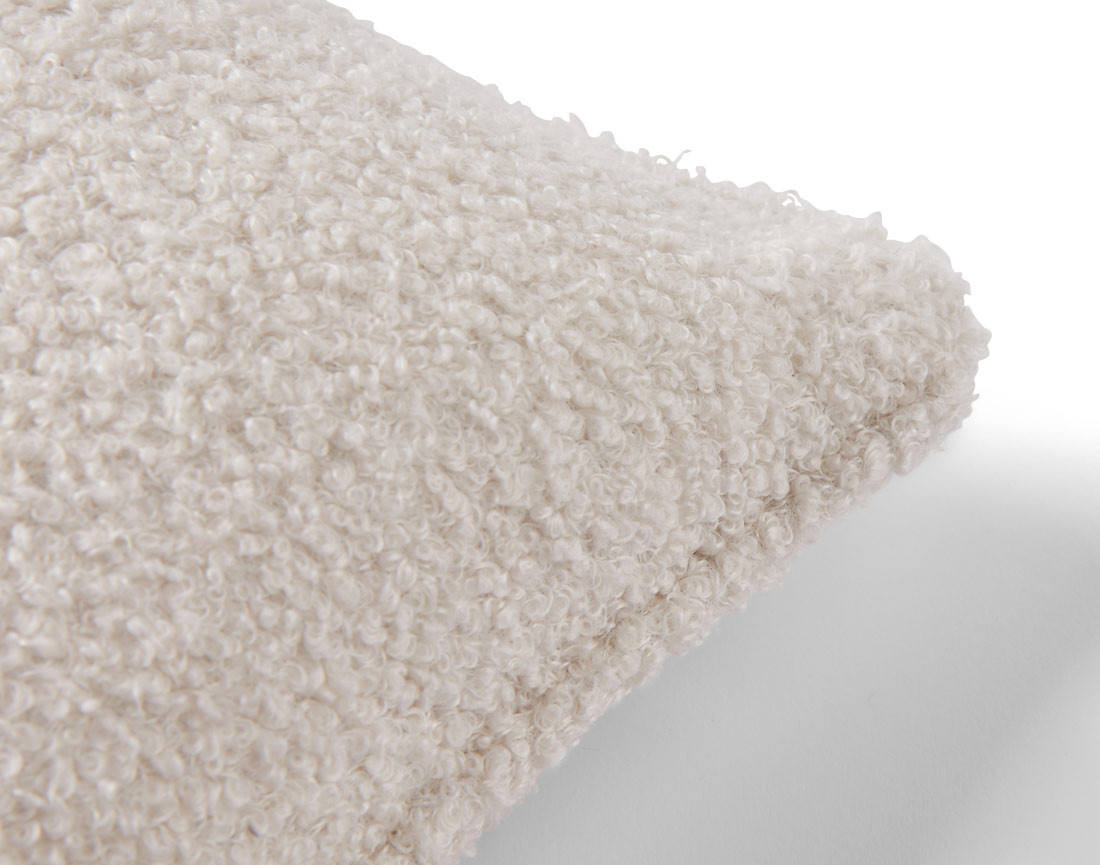 Coussin en tissu bouclette 40x40 cm Topaze