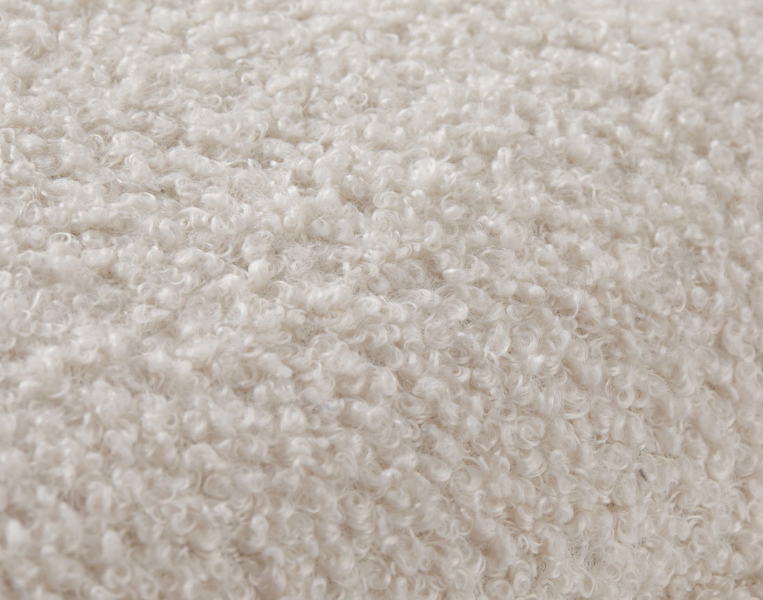 Coussin en tissu bouclette 40x40 cm Topaze