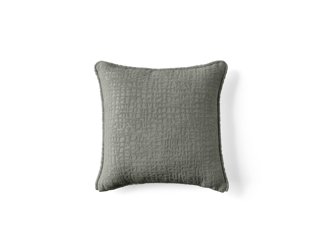 Coussin en tissu velours relief 40x40 cm Topaze