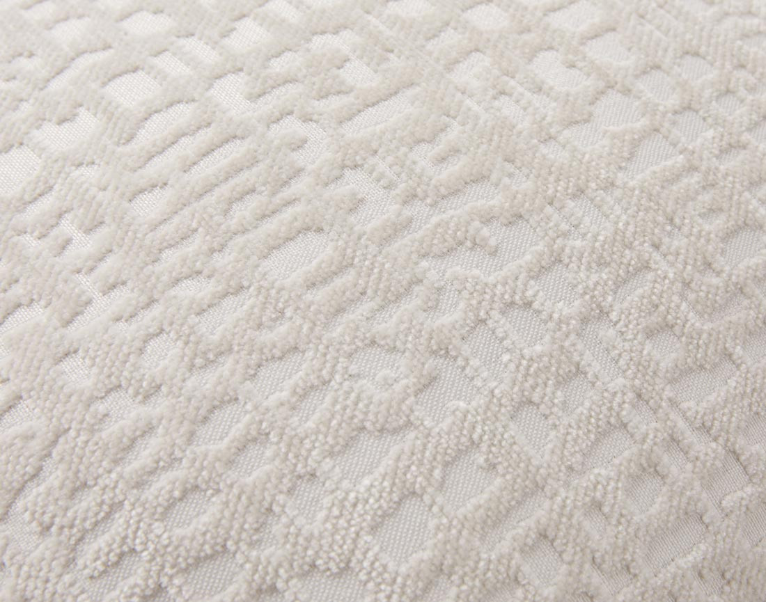 Coussin en tissu velours relief 40x40 cm Topaze