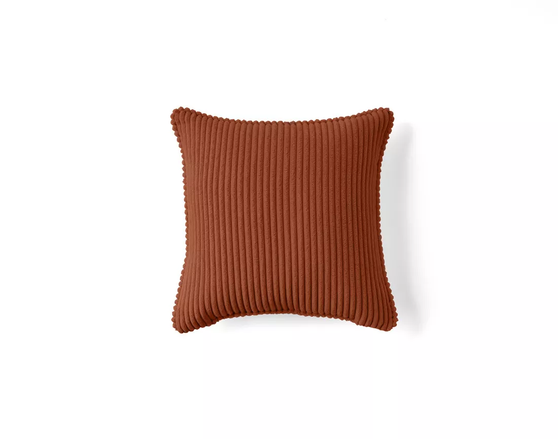 Coussin en velours côtelé 40x40 cm Topaze