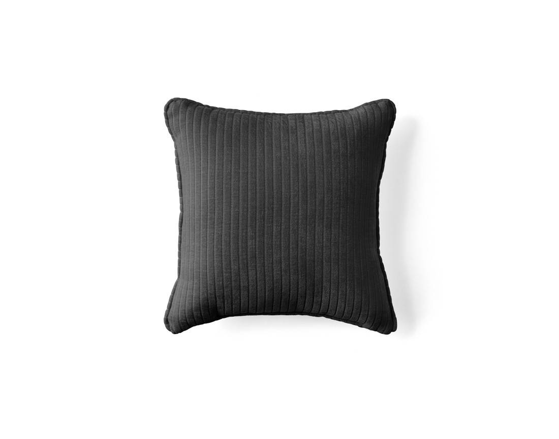 Coussin en velours côtelé plat 40x40 cm Topaze