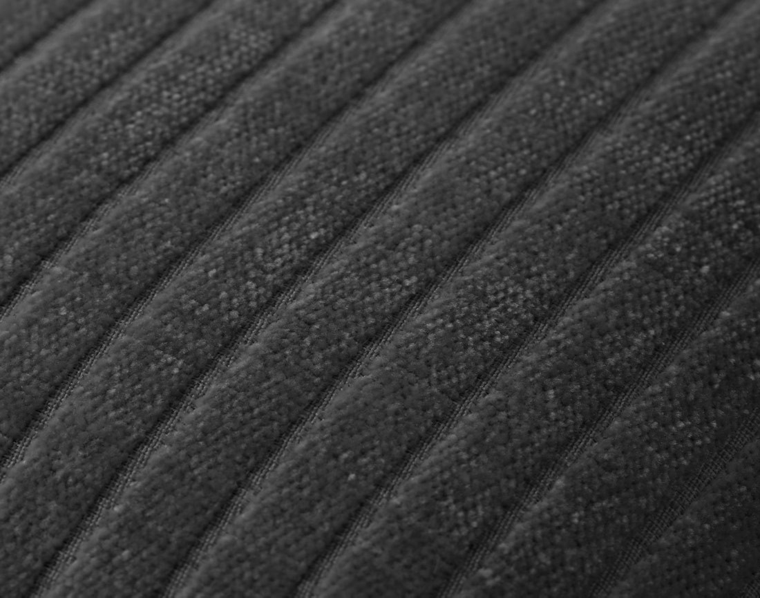 Coussin en velours côtelé plat 40x40 cm Topaze