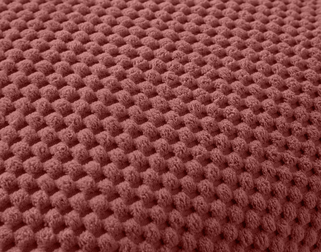 Coussin velours texturé 40x40 cm Topaze