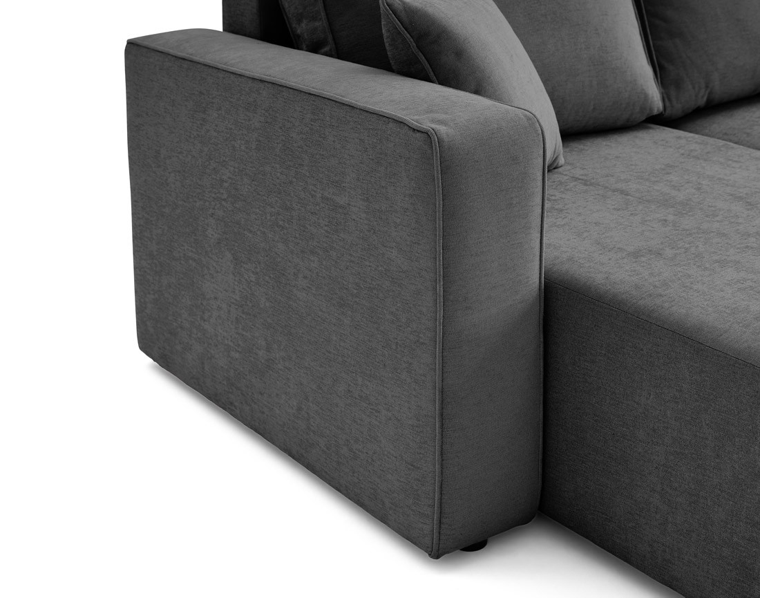 Canapé panoramique 7 places - convertible avec coffre - Topaze