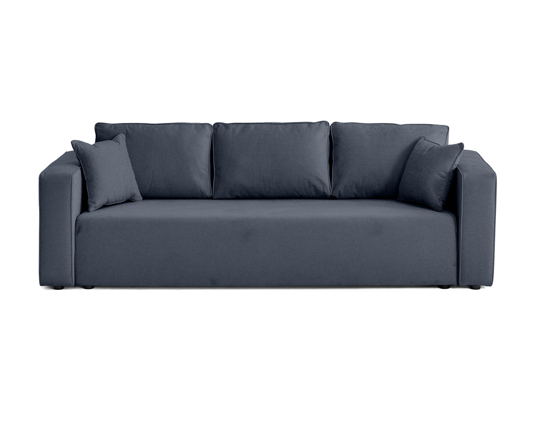 Canapé 3 places - convertible avec coffre - en tissu - Topaze