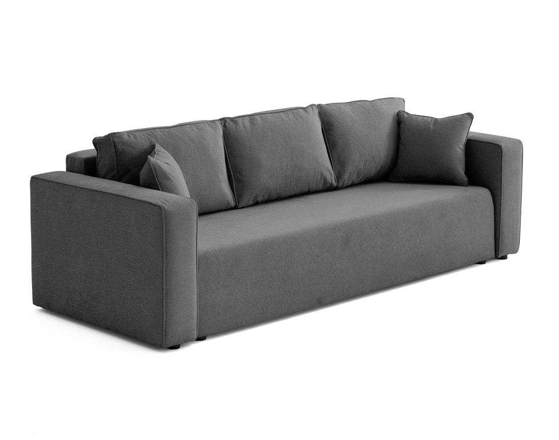 Canapé 3 places - convertible avec coffre - en tissu - Topaze