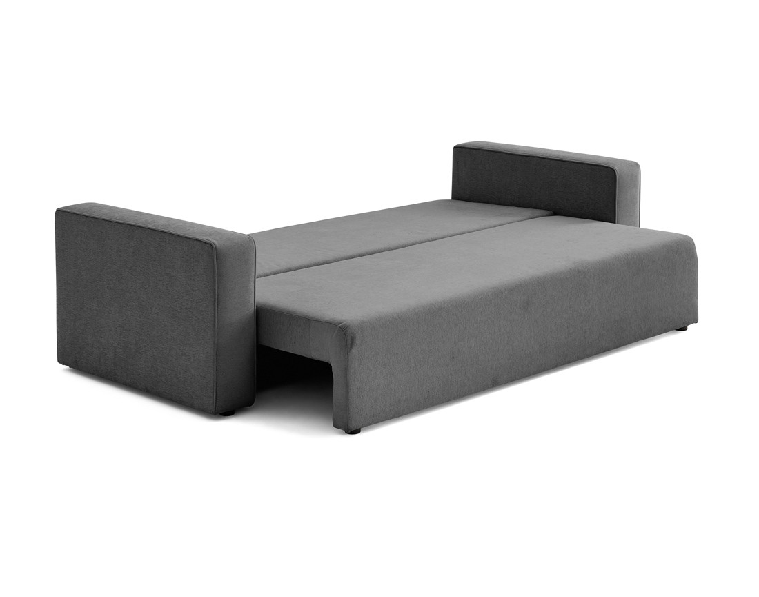 Canapé 3 places - convertible avec coffre - en tissu - Topaze