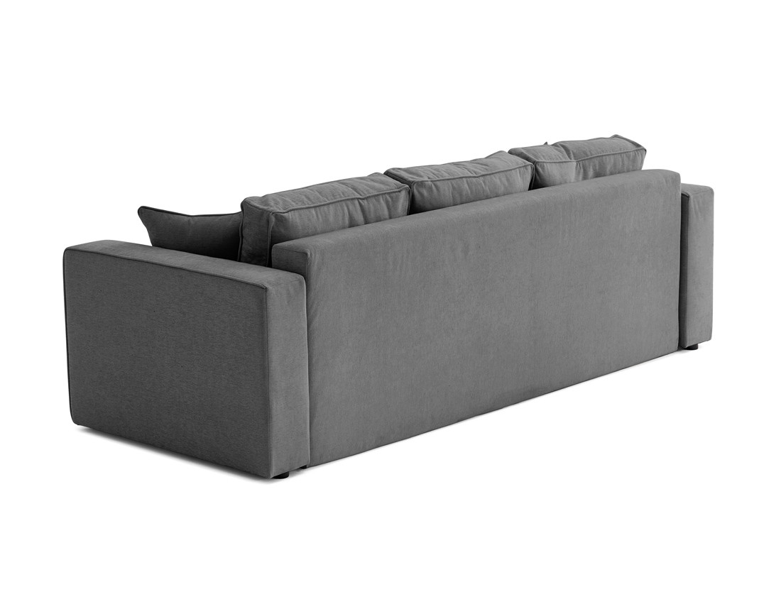 Canapé 3 places - convertible avec coffre - en tissu - Topaze