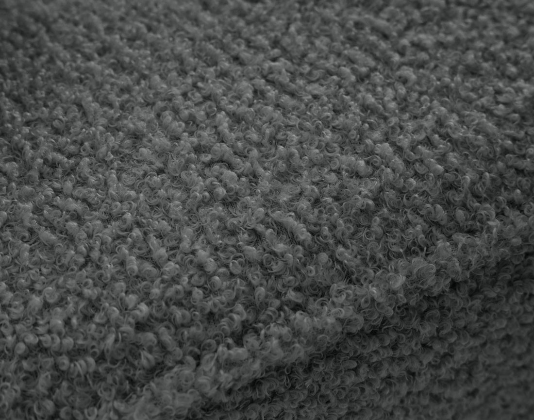 Canapé 3 places convertible avec coffre en tissu bouclette Topaze