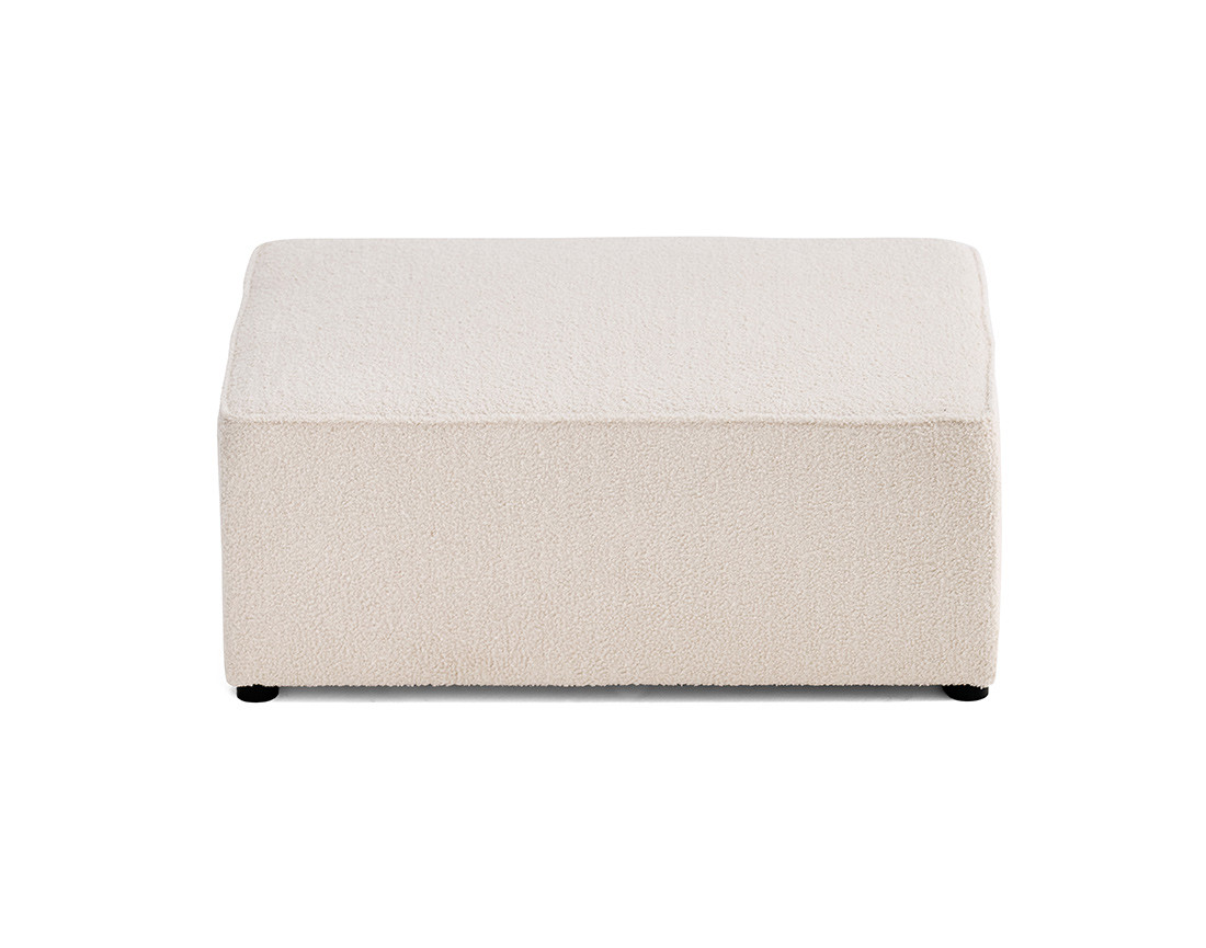 Pouf en tissu bouclette Topaze