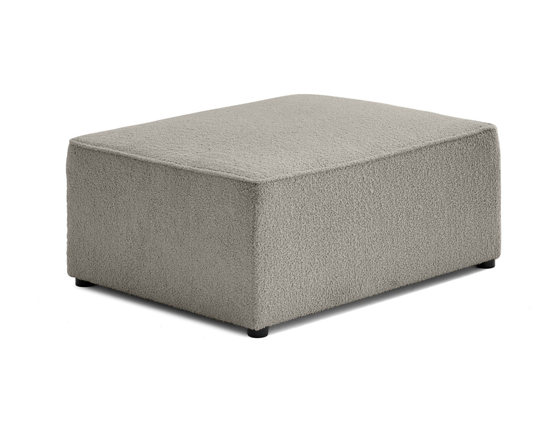 Pouf en tissu bouclette Topaze