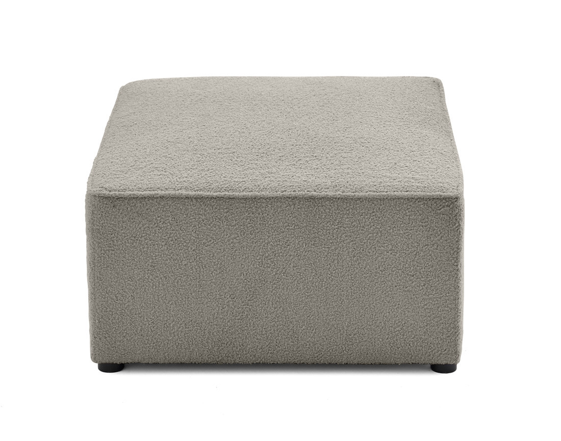 Pouf en tissu bouclette Topaze