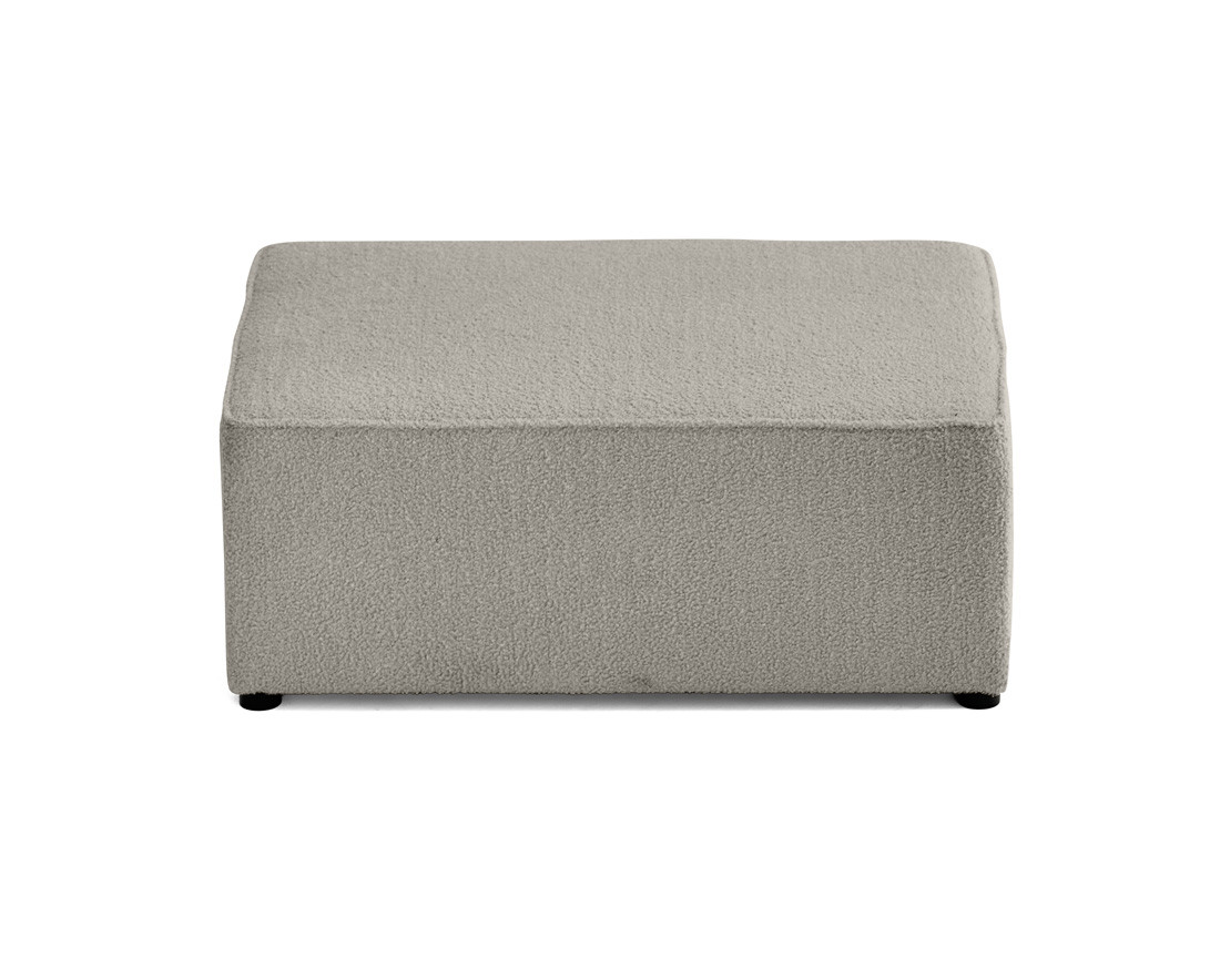 Pouf en tissu bouclette Topaze