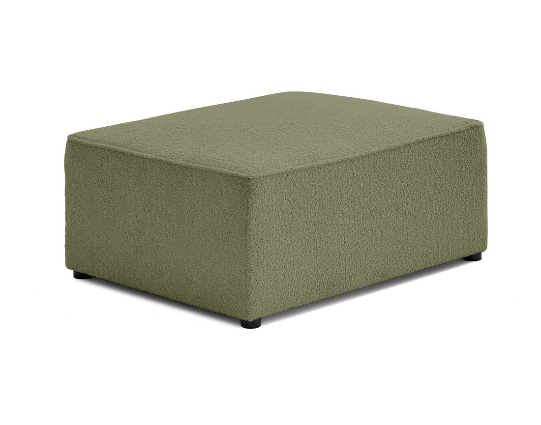 Pouf en tissu bouclette Topaze