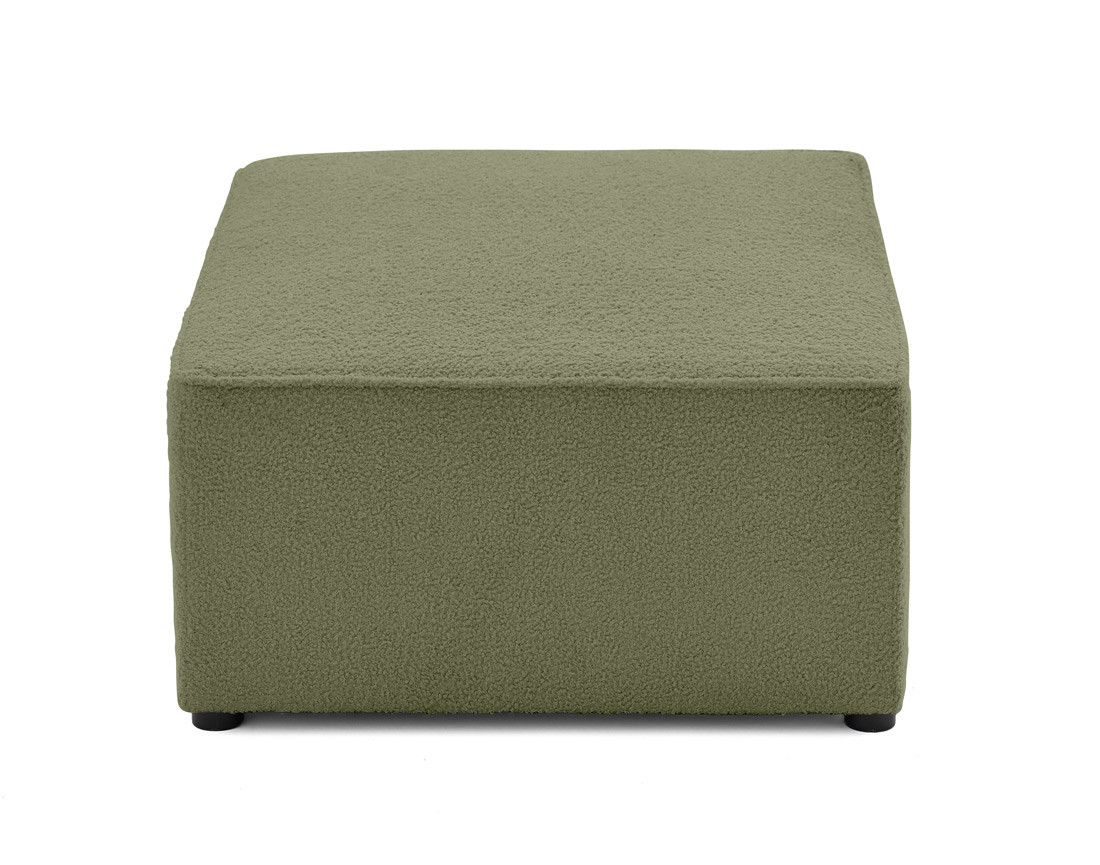 Pouf en tissu bouclette Topaze