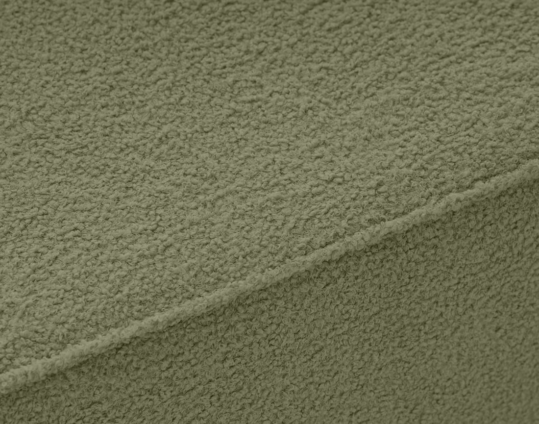 Pouf en tissu bouclette Topaze