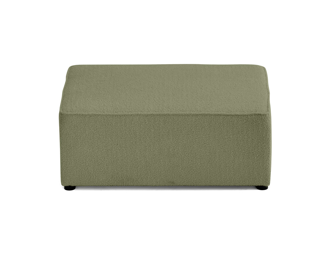 Pouf en tissu bouclette Topaze