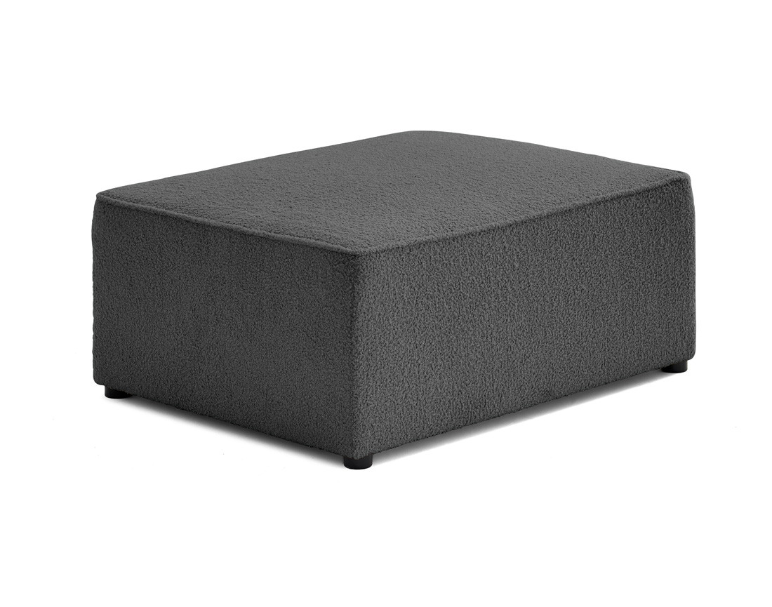 Pouf en tissu bouclette Topaze