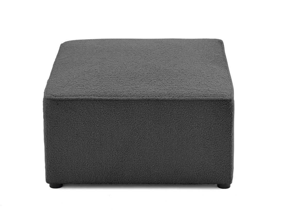 Pouf en tissu bouclette Topaze