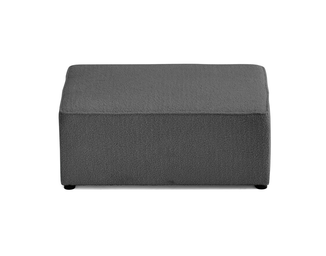 Pouf en tissu bouclette Topaze