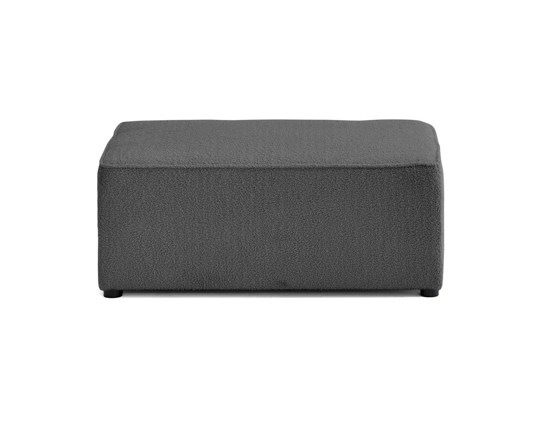 Pouf en tissu bouclette Topaze