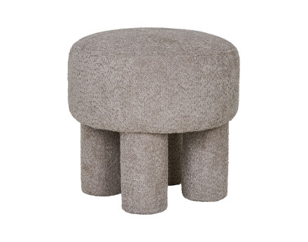 Pouf en tissu bouclette Minna