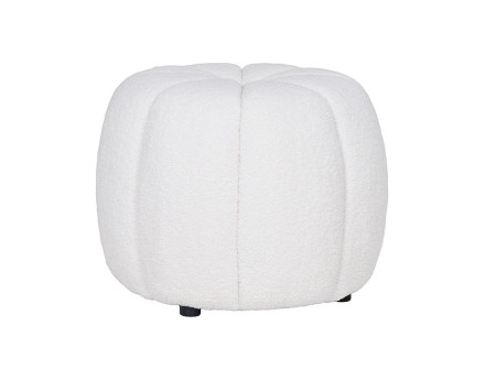Pouf en tissu bouclette Helda