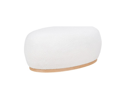 Pouf en tissu bouclette Amy