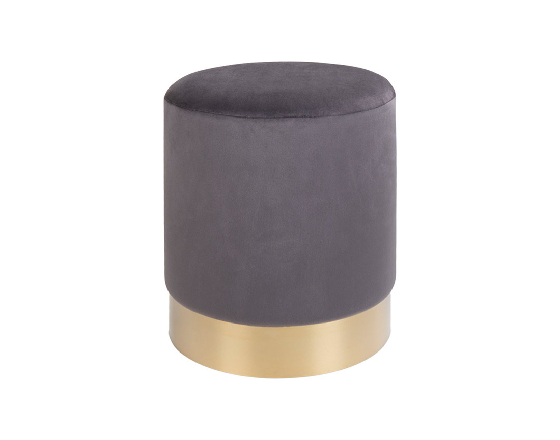 Pouf en velours Velana