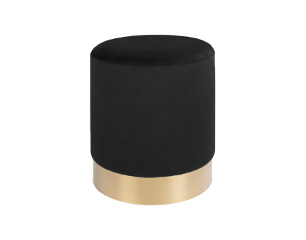 Pouf en velours Velana