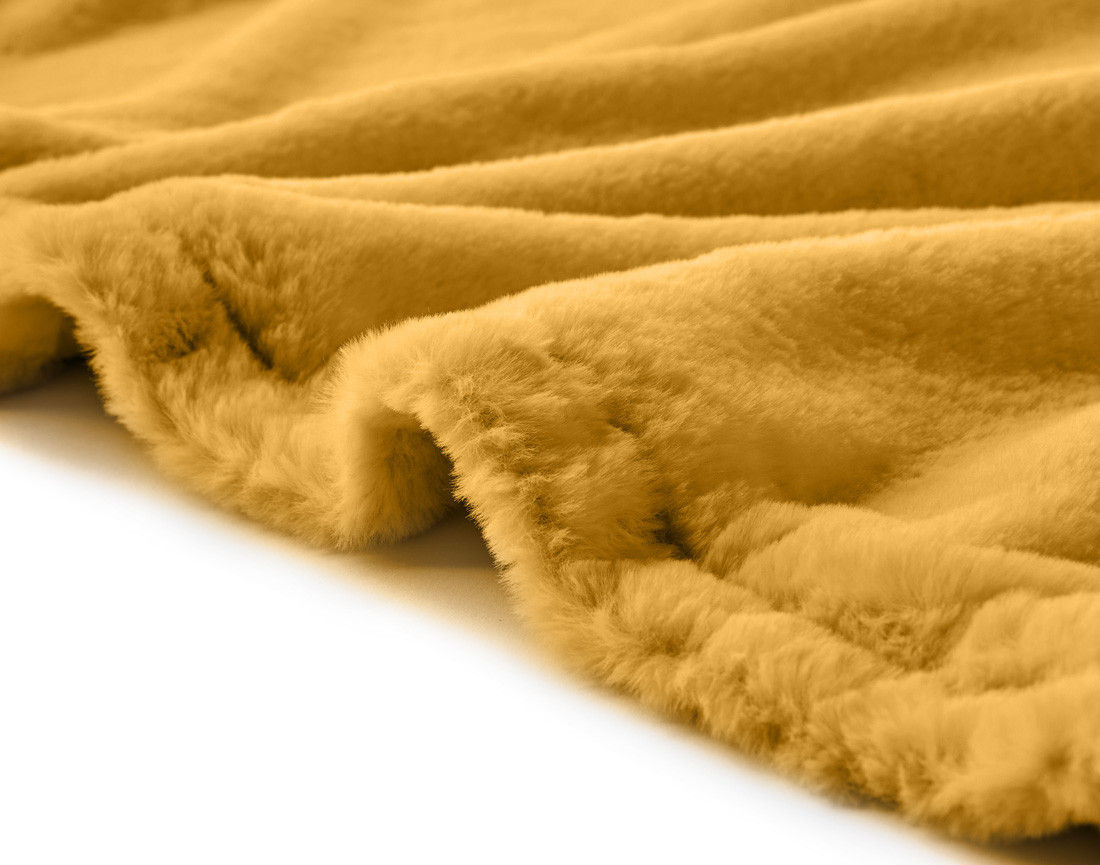 Plaid 100x140 cm en fausse fourrure et velours Venus