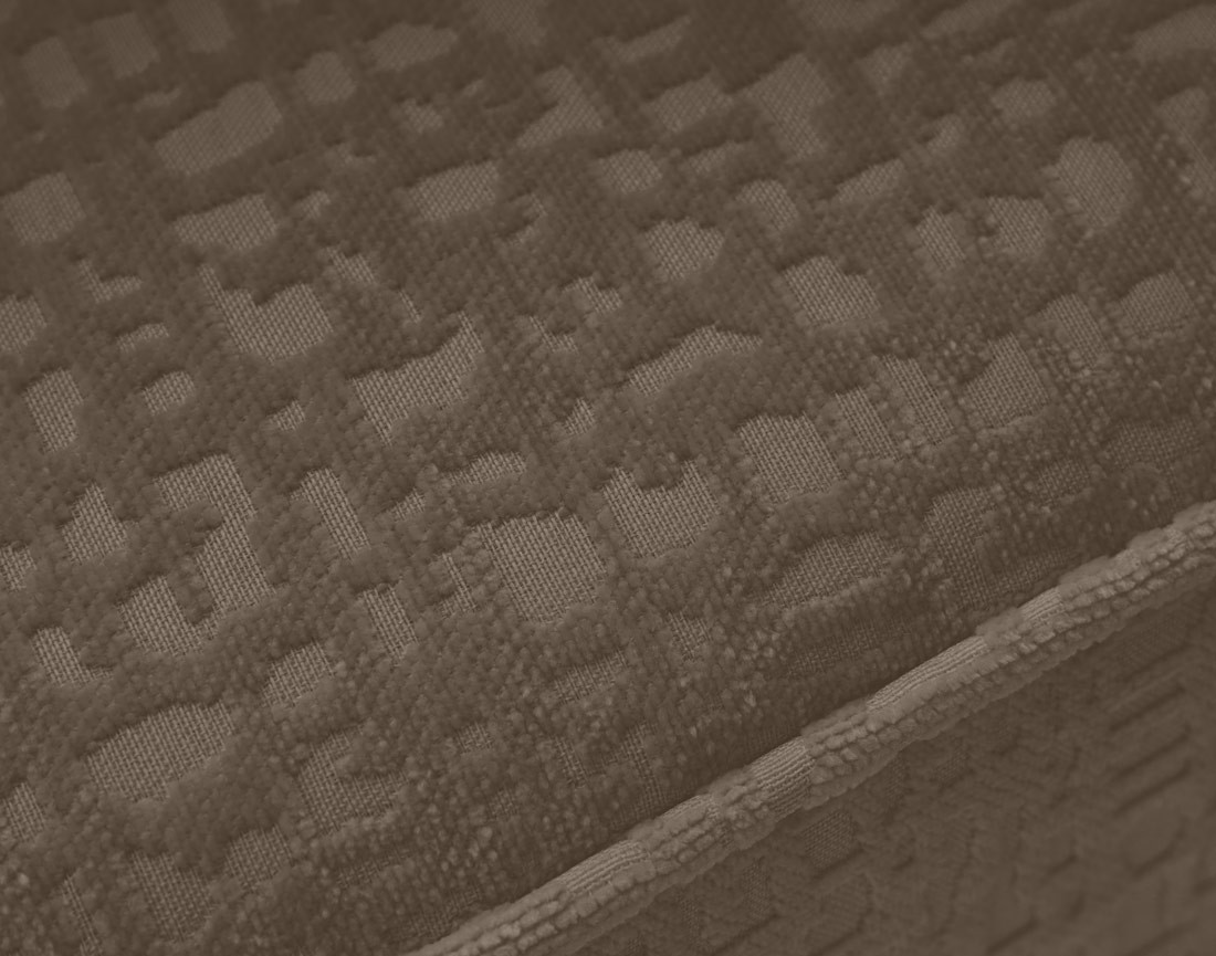 Canapé 3 places convertible avec coffre en tissu velours relief Topaze