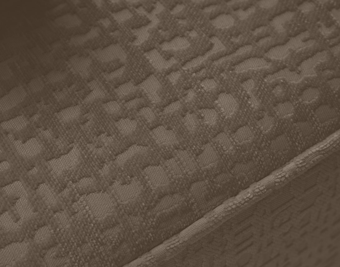 Canapé d'angle réversible 4 places convertible avec coffre en tissu velours relief Topaze