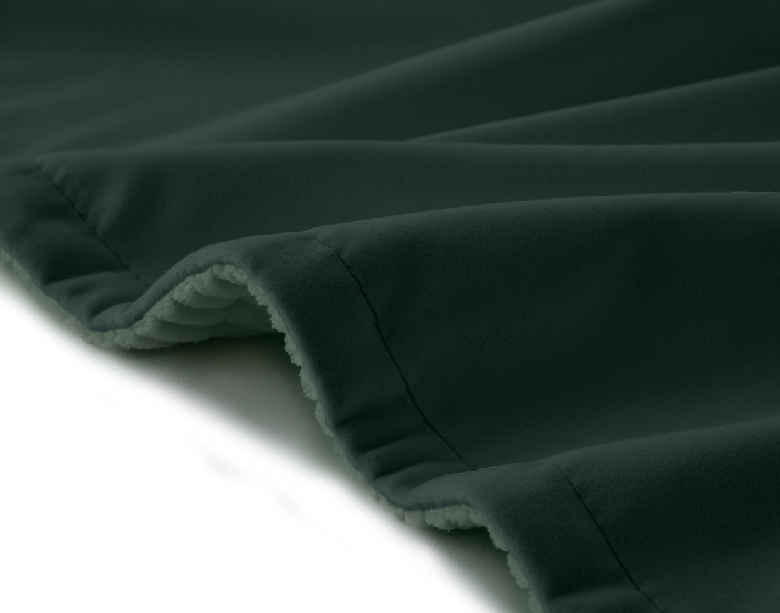 Plaid 100x140 cm en velours côtelé et velours Palerma