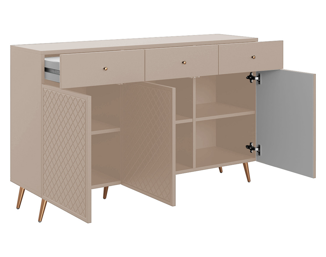 Buffet bas 3 portes et 3 tiroirs 150 cm Sorolla