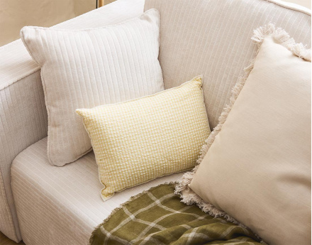 Canapé 3 places convertible avec coffre en velours côtelé plat Topaze