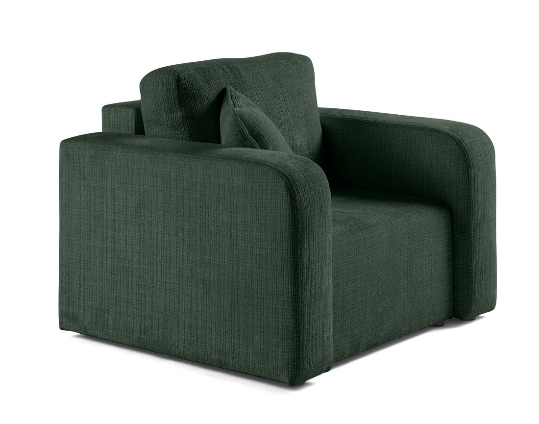 Fauteuil en velours texturé Miro