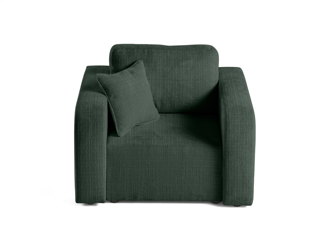 Fauteuil en velours texturé Miro
