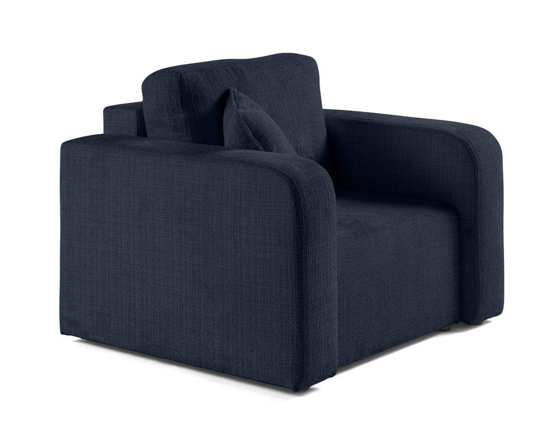 Fauteuil en velours texturé Miro