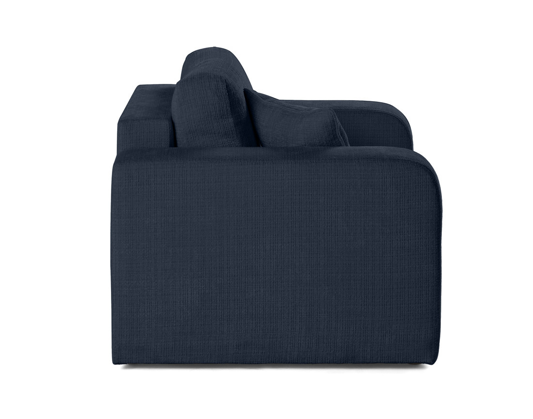 Fauteuil en velours texturé Miro