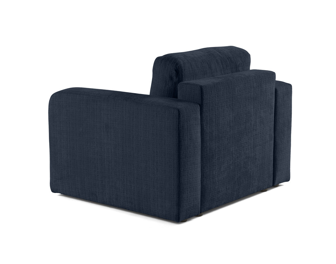 Fauteuil en velours texturé Miro