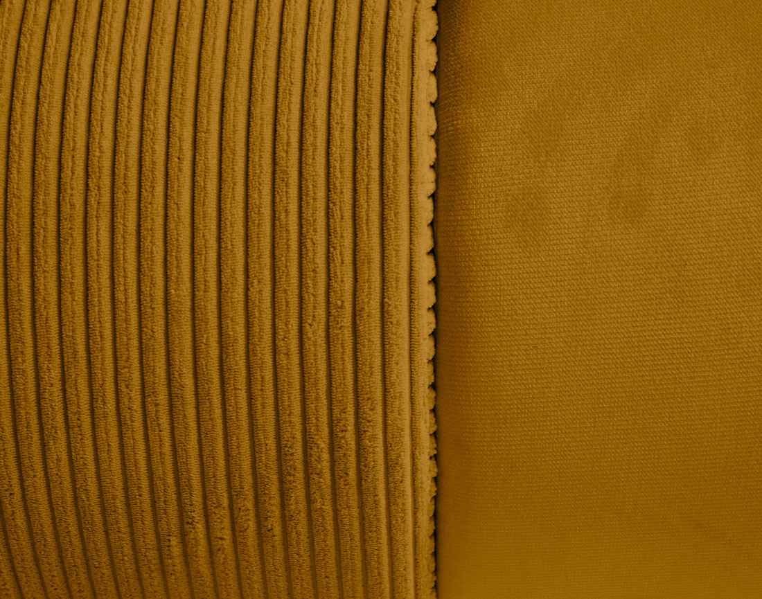 Canapé 3 places convertible avec coffre en velours et velours côtelé Elio