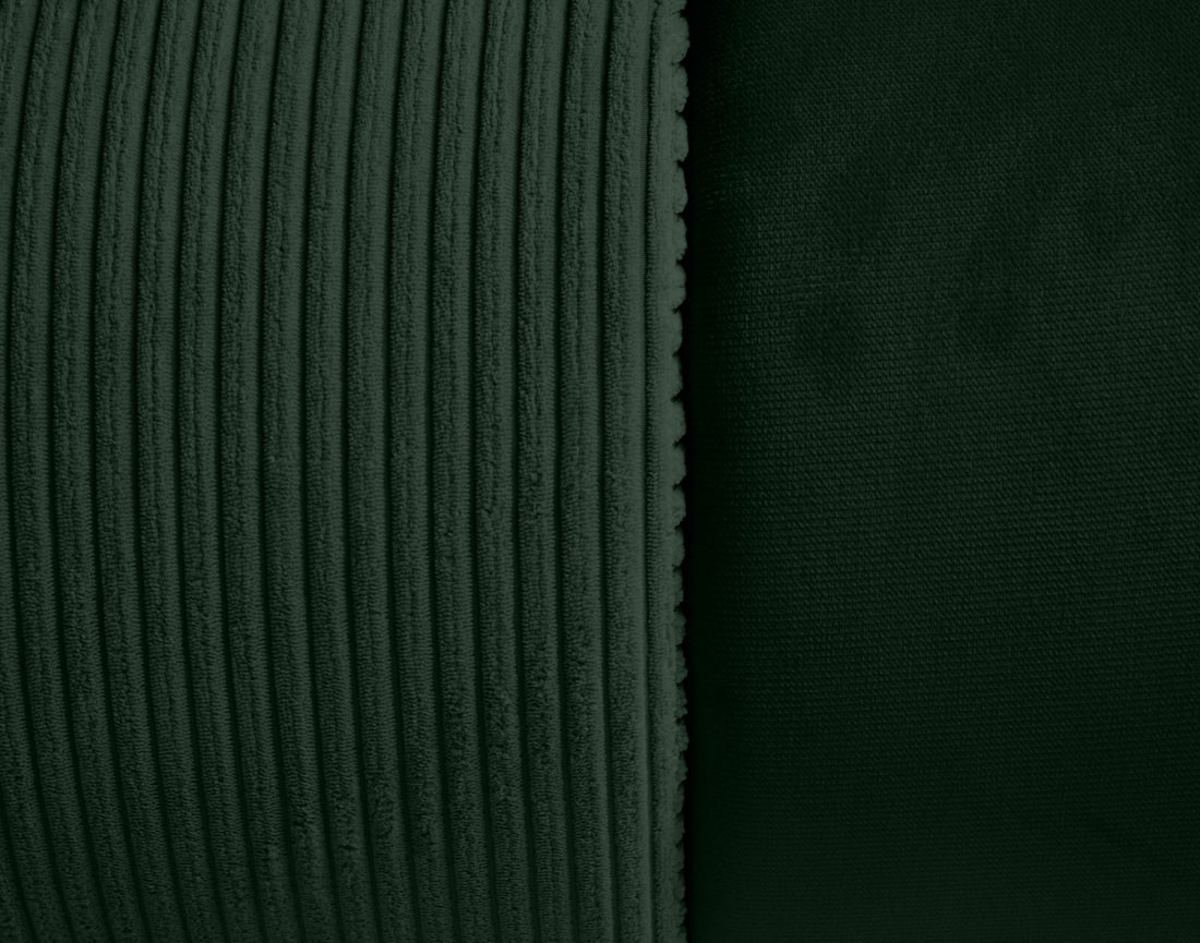 Canapé 3 places convertible avec coffre en velours et velours côtelé Elio