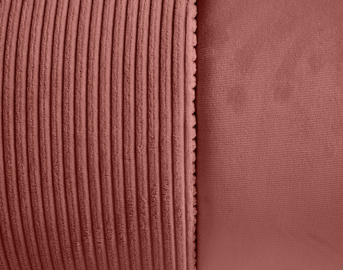 Canapé 3 places convertible avec coffre en velours et velours côtelé Elio